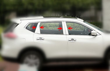 Çin NISSAN için parlatılmış paslanmaz çelik Araba Pencere Trim Strip X-TRAIL 2014 Tedarikçi