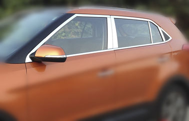 Çin Hyundai ix25 2014 Araba Pencere Trim, Özel Paslanmaz Çelik Trim Çizgili Tedarikçi