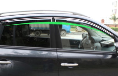 Çin Trim Stripe ile Renault Koleos 2009 Araba Pencere Shields İçin Rüzgar Deflector Tedarikçi