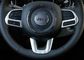 Plastik ABS Otomobil İç Çizim Parçaları Direksiyon Çarkı Jeep Compass 2017 için krom dekore Tedarikçi