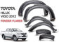 Toyota HILUX 2012 - 2014 Vigo için Siyah Geniş Tekerlek Okları Fender Flares yükseltin Tedarikçi