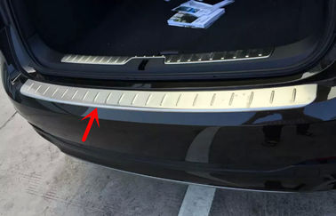 BMW Yeni X6 E71 2015 Paslanmaz Çelik Dış Arka Kapı Sallı Arka Tampon Sculpture Plate