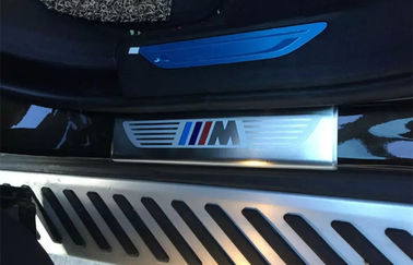 BMW Yeni X6 E71 2015 Işıklandırılmış Kapı Sütunları Yan Kapı Sütun Plaka Paslanmaz Çelik Sütun