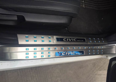 İyi bir fiyat. S/S HONDA CIVIC 2016 için oto aksesuarları, yan kapı aydınlatılmış tavanlar scuff plaka çevrimiçi