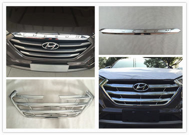 İyi bir fiyat. Hyundai New Tucson 2016 2017 Ön ızgara kalıp kapak 3D Karbon Elyaf / Chrome çevrimiçi