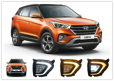 İyi bir fiyat. Hyundai Creta 2018 2019 LED sis lambaları, sarı dönüş sinyali ile gündüz çalışma lambaları çevrimiçi