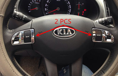 İyi bir fiyat. KIA Sportage R 2014 için özel otomobil iç dekorasyon parçaları Chrome ABS direksiyon tekerleği dekorasyonu çevrimiçi
