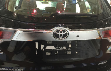 İyi bir fiyat. Chrome Auto Body Trim Parts For Toyota Highlander Kluger 2014 2015 Arka süsleme çevrimiçi